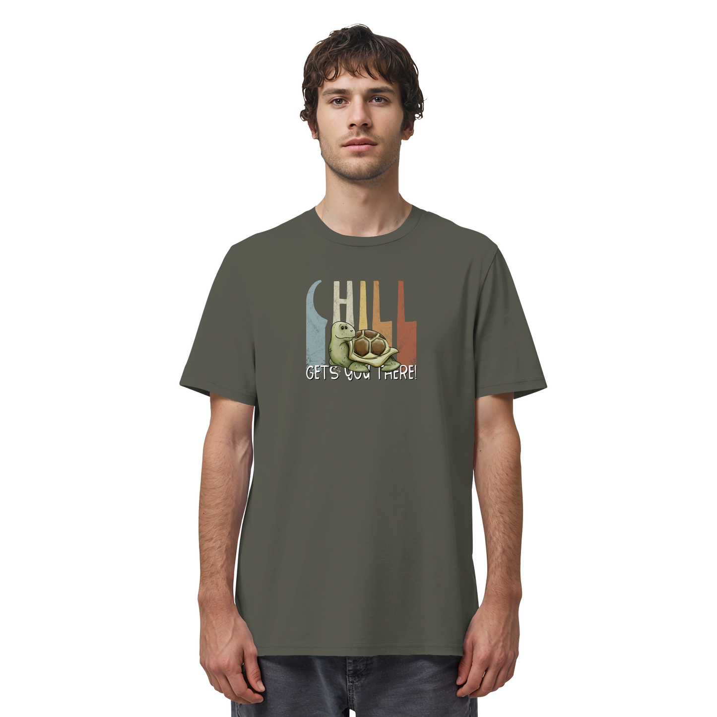Gechillt gemütliche Schildkröte - Organic Shirt