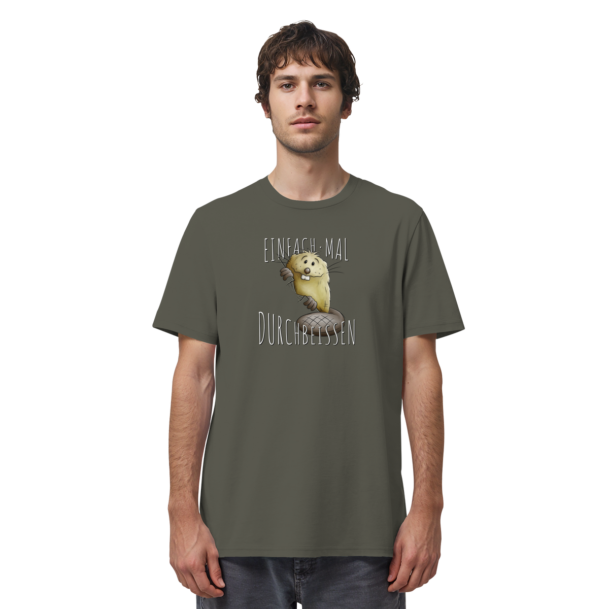 Einfach mal Durchbeissen Biber - Organic Shirt