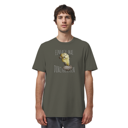 Einfach mal Durchbeissen Biber - Organic Shirt