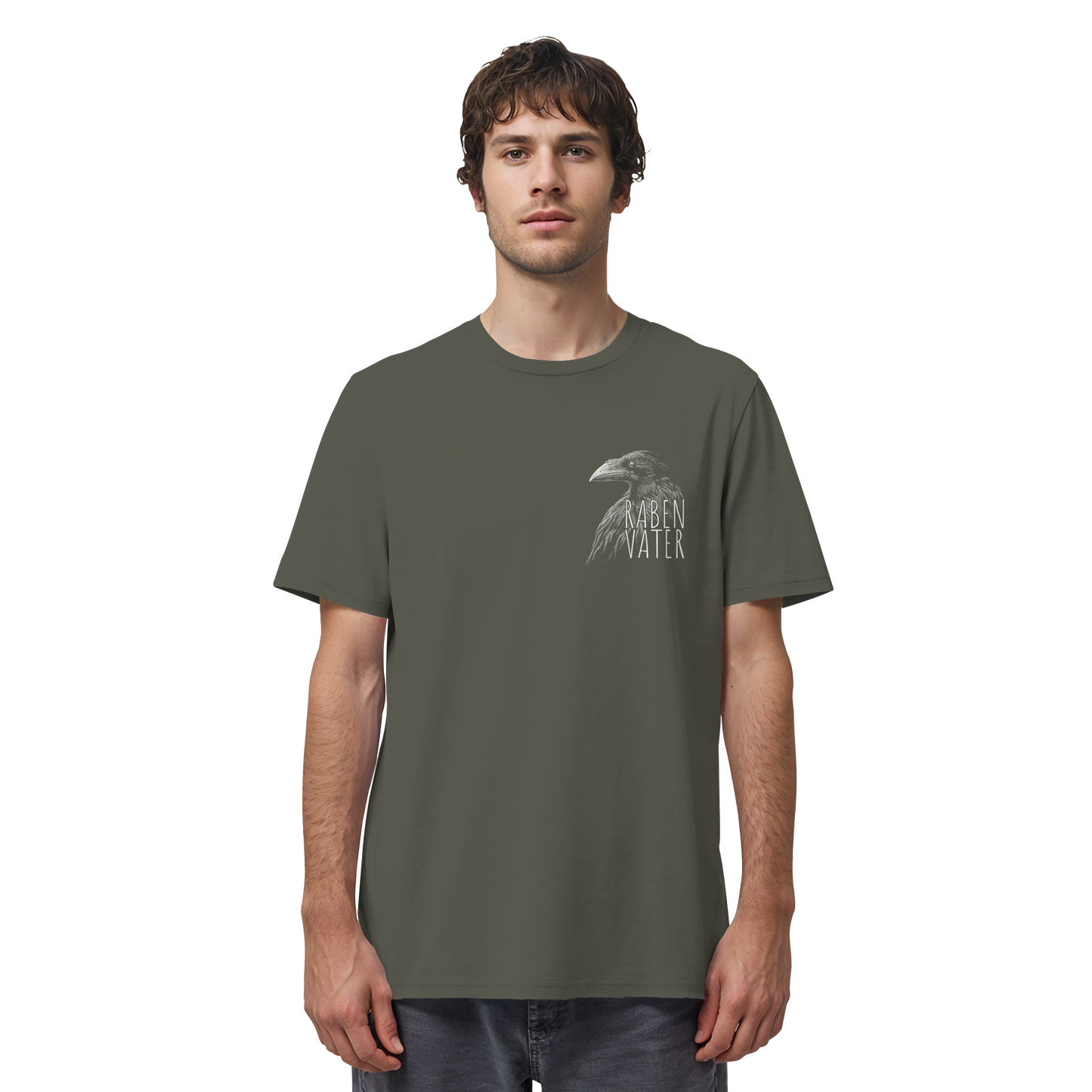 Rabenvater schwarzer Rabe Krähe - Organic Shirt