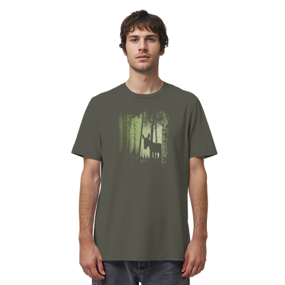 Esel im Zwielicht-Wald - Organic Shirt