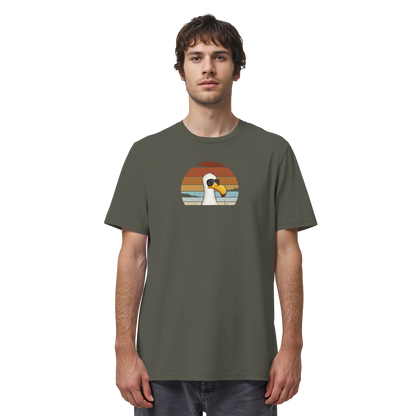 Cool lässige Retro Möwe - Organic Shirt