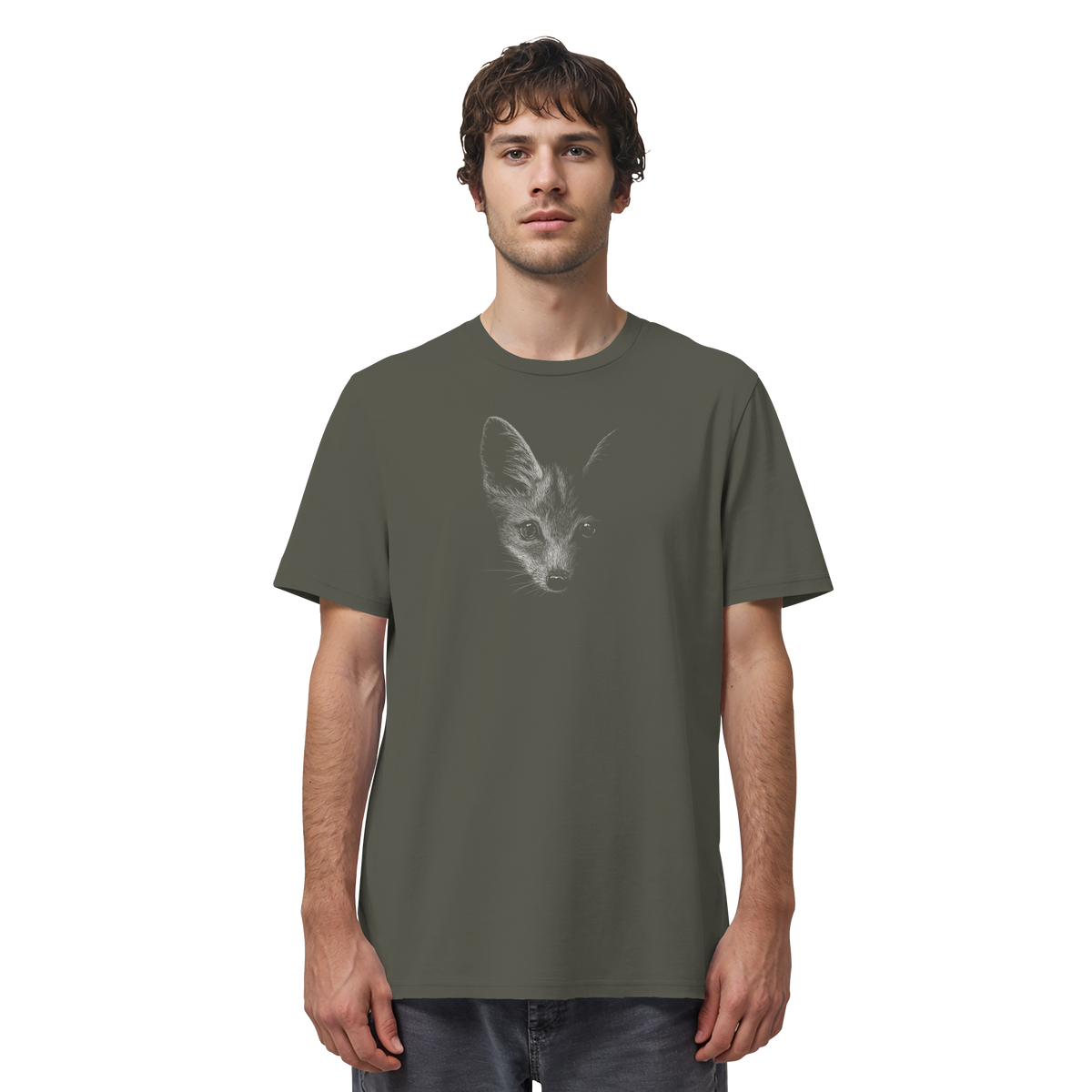 Fuchs Kritzelkunst Illustration - Organic Shirt