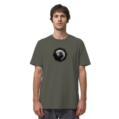 Schwarzer Rabe bei Vollmond  - Organic Shirt