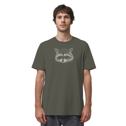 Waschbär Illustration Kritzelkunst - Organic Shirt