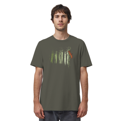Eichhörnchen im Zwielicht-Wald - Organic Shirt