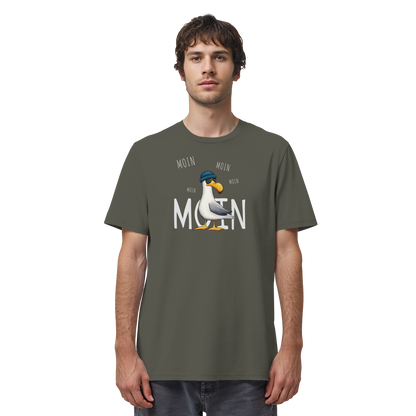 Moin Moin Lässige Hipster Möwe  - Organic Shirt