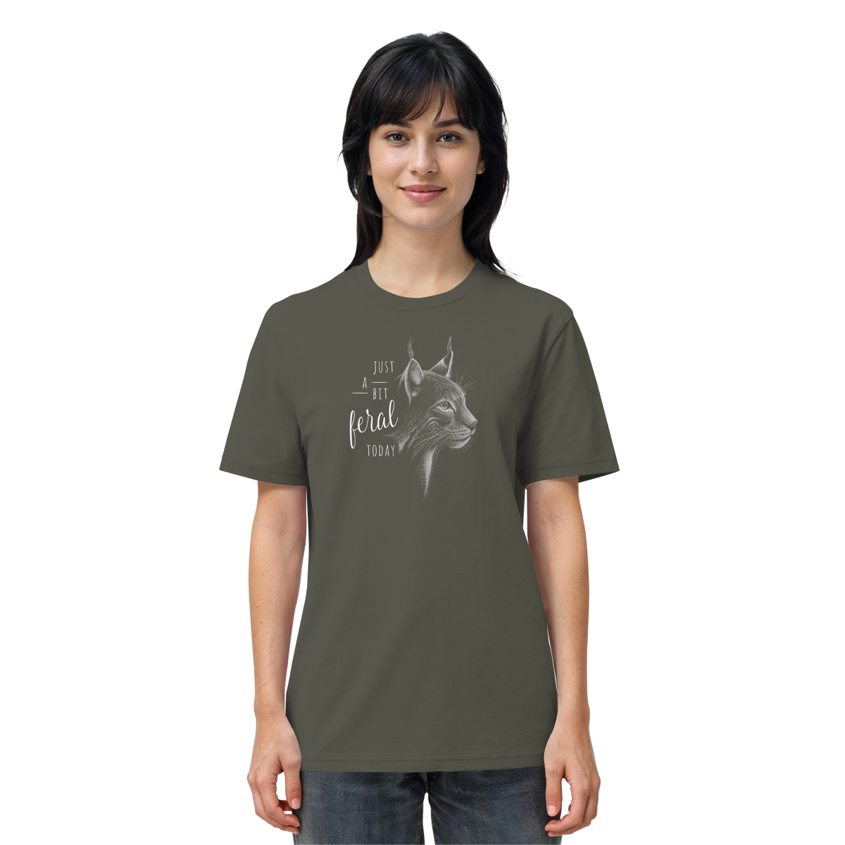 Just A Bit Feral Today! Wildkatze - Organic Shirt