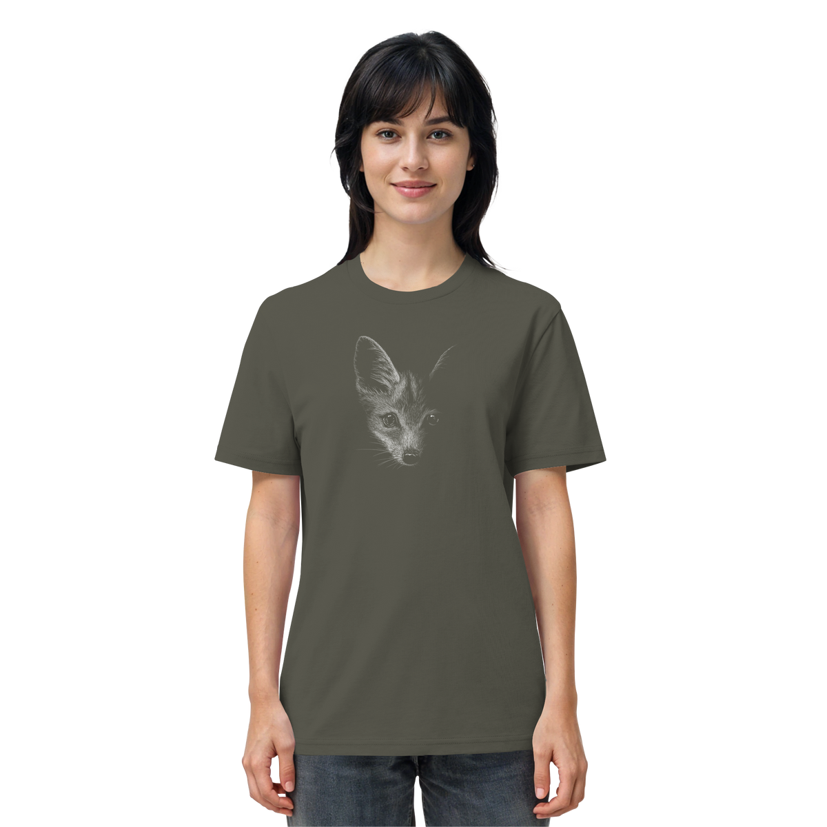 Fuchs Kritzelkunst Illustration - Organic Shirt