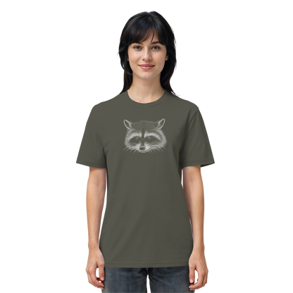 Waschbär Illustration Kritzelkunst - Organic Shirt