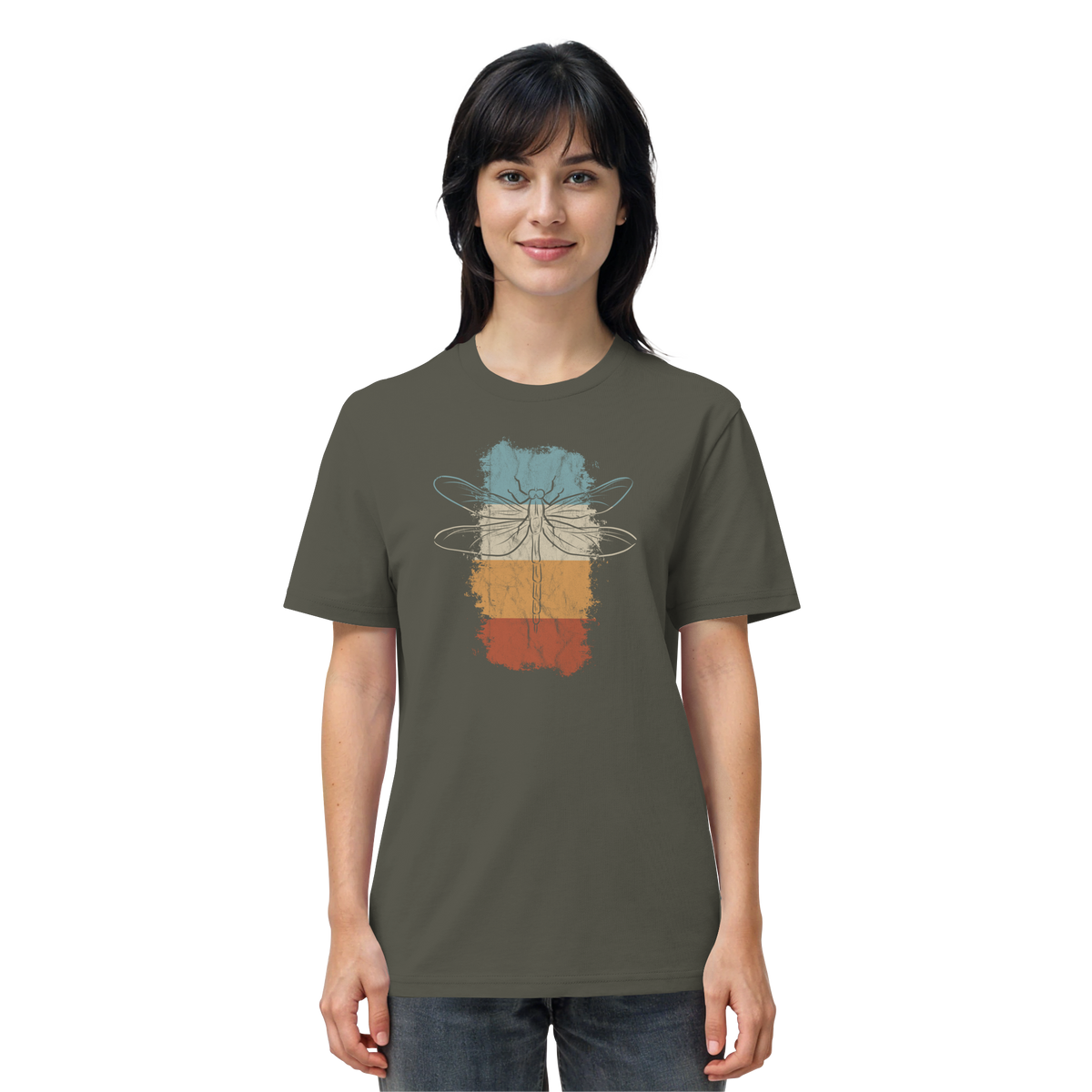 Retro Kunst Libelle | Vintage Dragonfly - Organic Shirt
