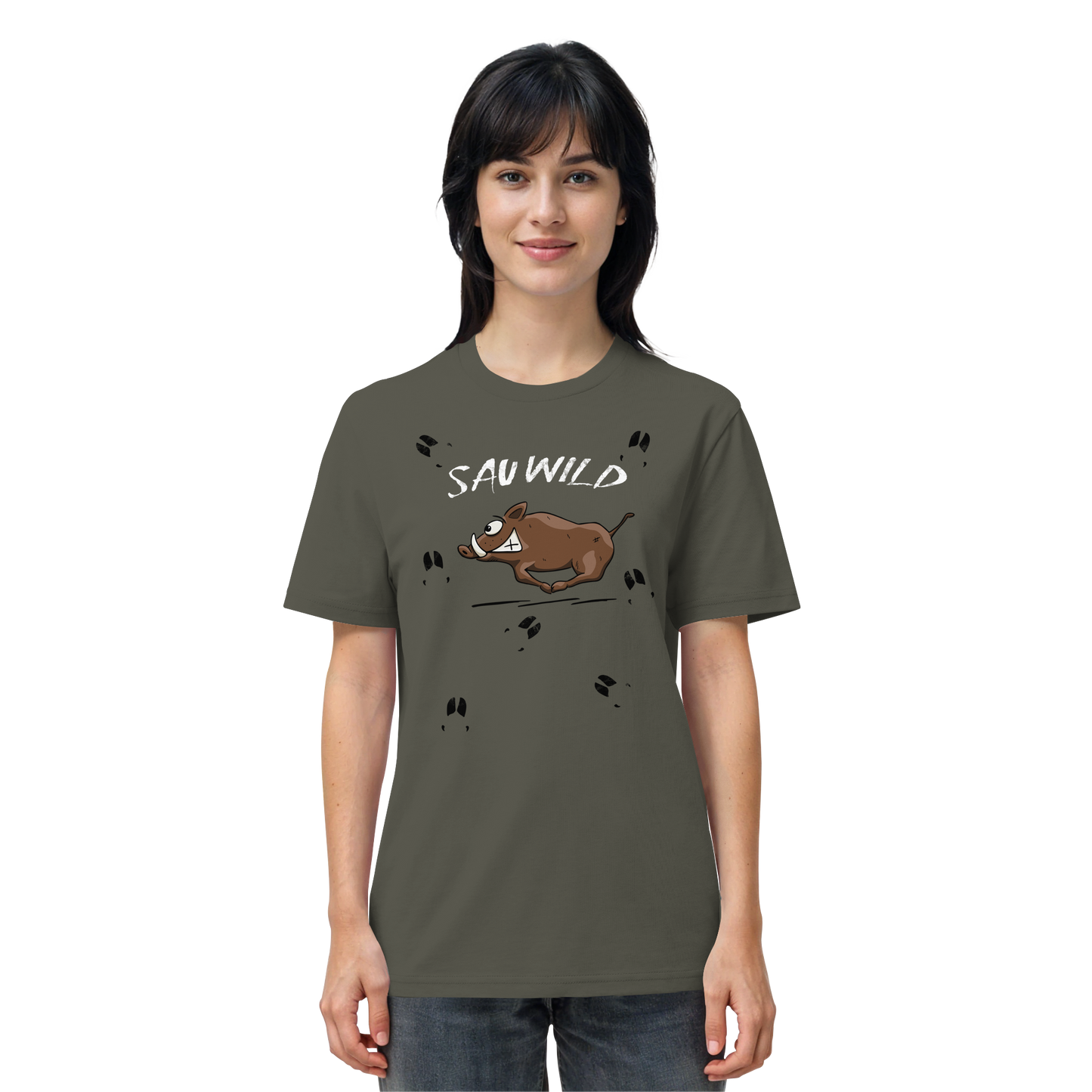 Sauwild wilde Sau | Wildschwein Keiler - Organic Shirt