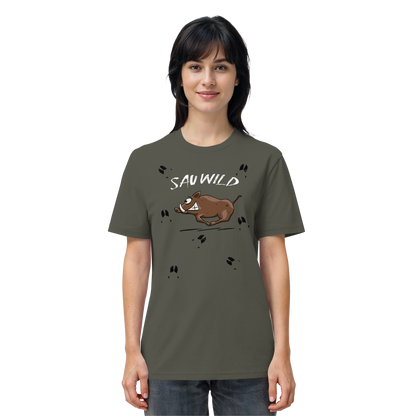 Sauwild wilde Sau | Wildschwein Keiler - Organic Shirt