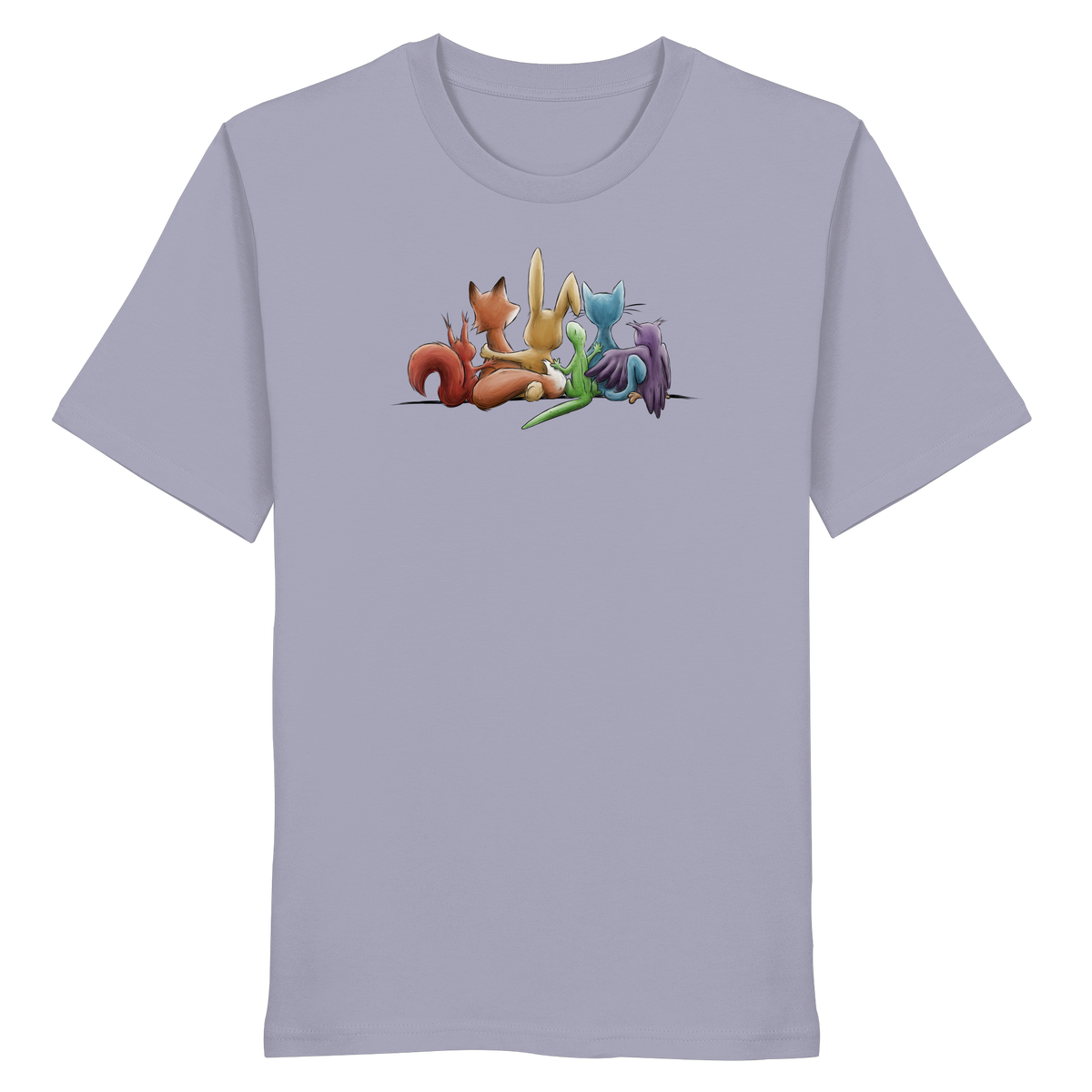 Regenbogen Tiere für Freundschaft, Toleranz und Vielfalt - Organic Shirt