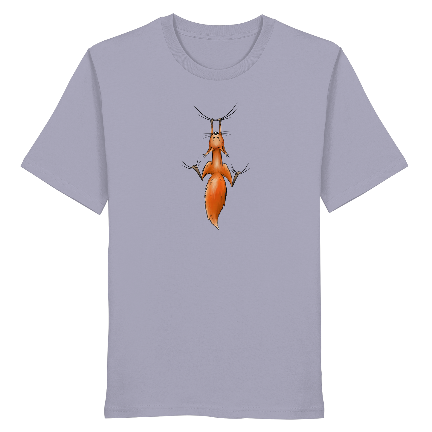 Rotes Eichhörnchen hängt ab - Organic Shirt