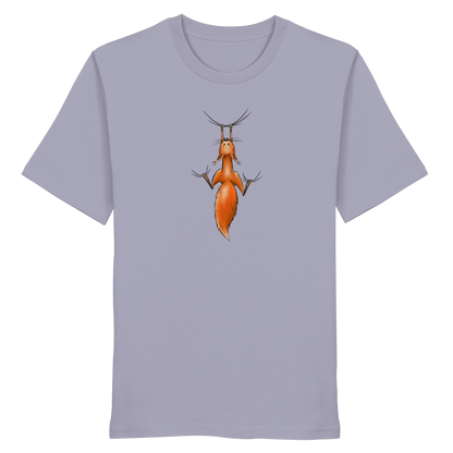 Rotes Eichhörnchen hängt ab - Organic Shirt