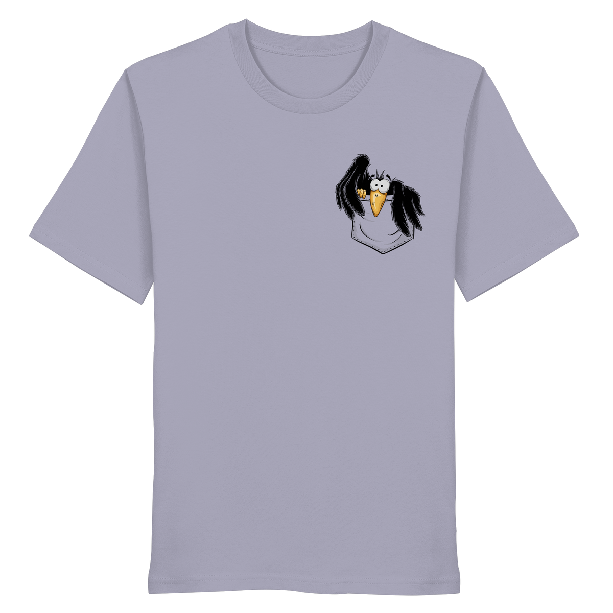 Kleiner Rabe | schwarze Krähe In Tasche - Organic Shirt