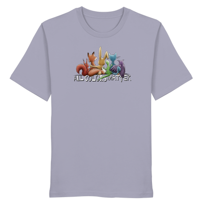 All Colors Matter! Regenbogen Tiere für Vielfalt - Organic Shirt
