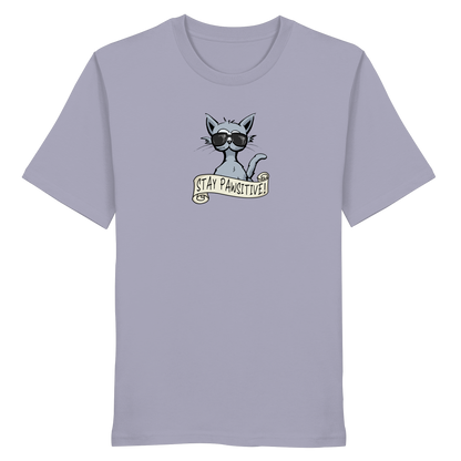 Stay Pawsitive Bleib lässig Hipster Katze - Organic Shirt