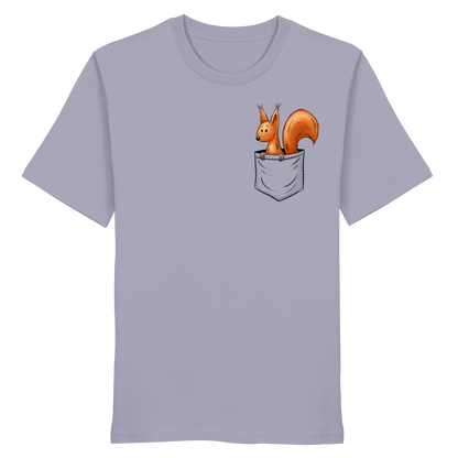 Lässiges Eichhörnchen In Tasche - Organic Shirt