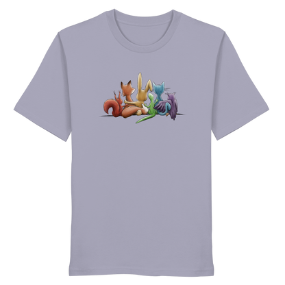 Regenbogen Tiere für Freundschaft, Toleranz und Vielfalt - Organic Shirt
