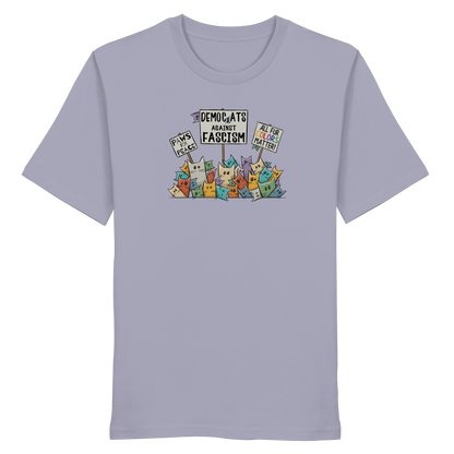Demo-Katzen gegen Faschismus und für Vielfalt - Organic Shirt