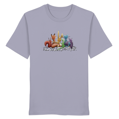 All Colors Matter! Regenbogen Tiere für Vielfalt - Organic Shirt