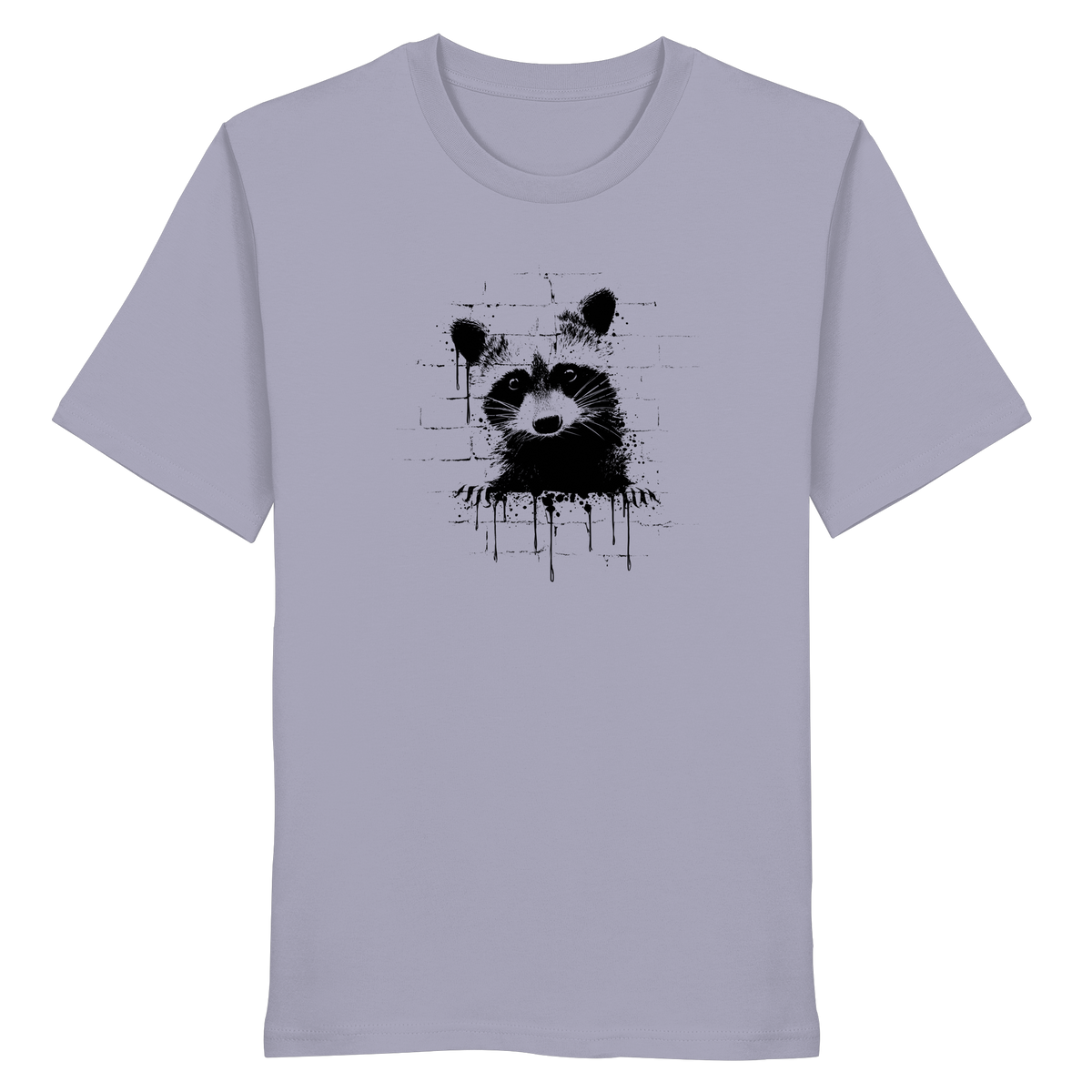Funky Street Art Waschbär - Organic Shirt