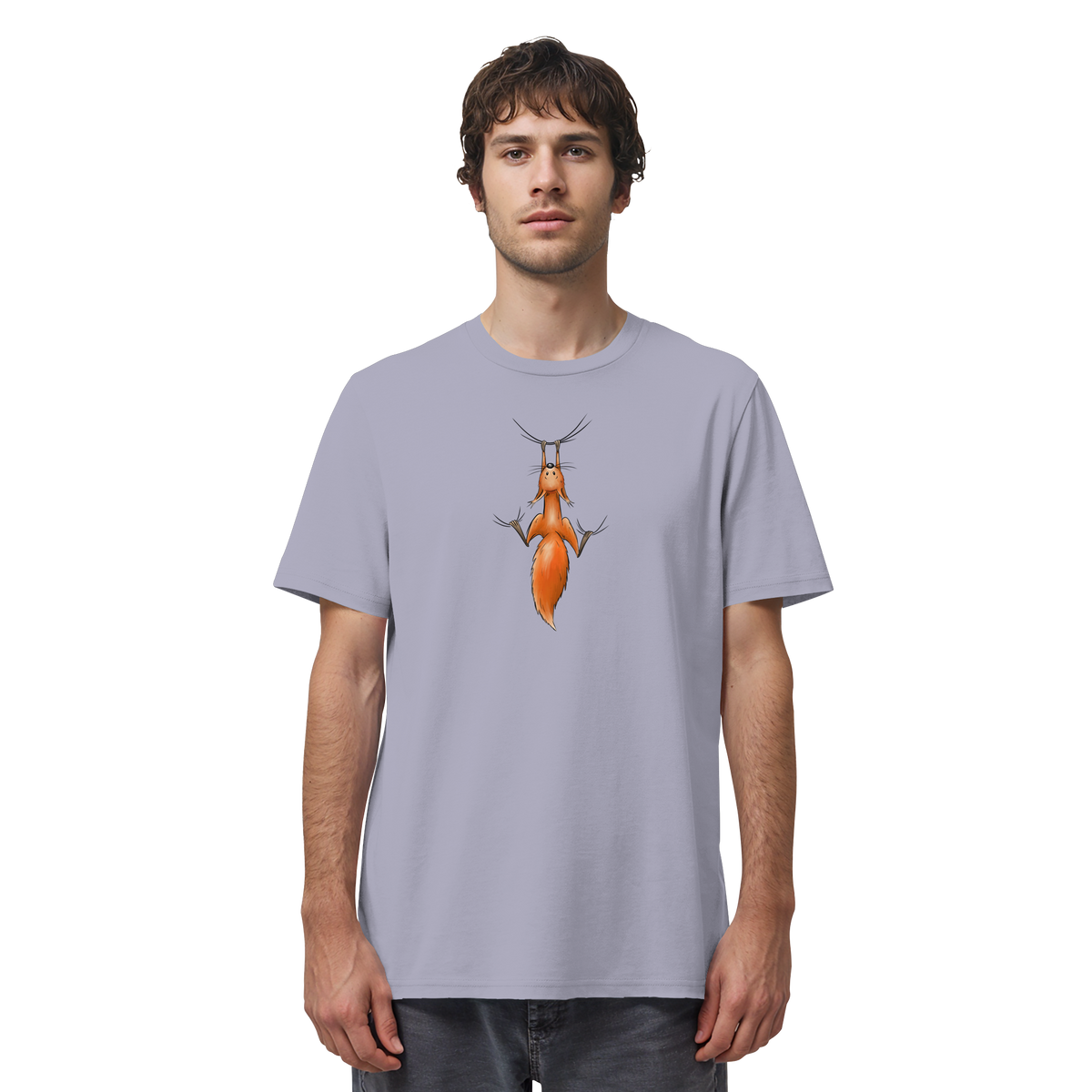 Rotes Eichhörnchen hängt ab - Organic Shirt