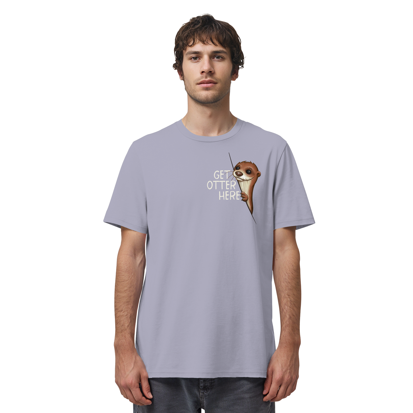 Get Otter Here | Lustiger Otter Kalauer - Organic Shirt