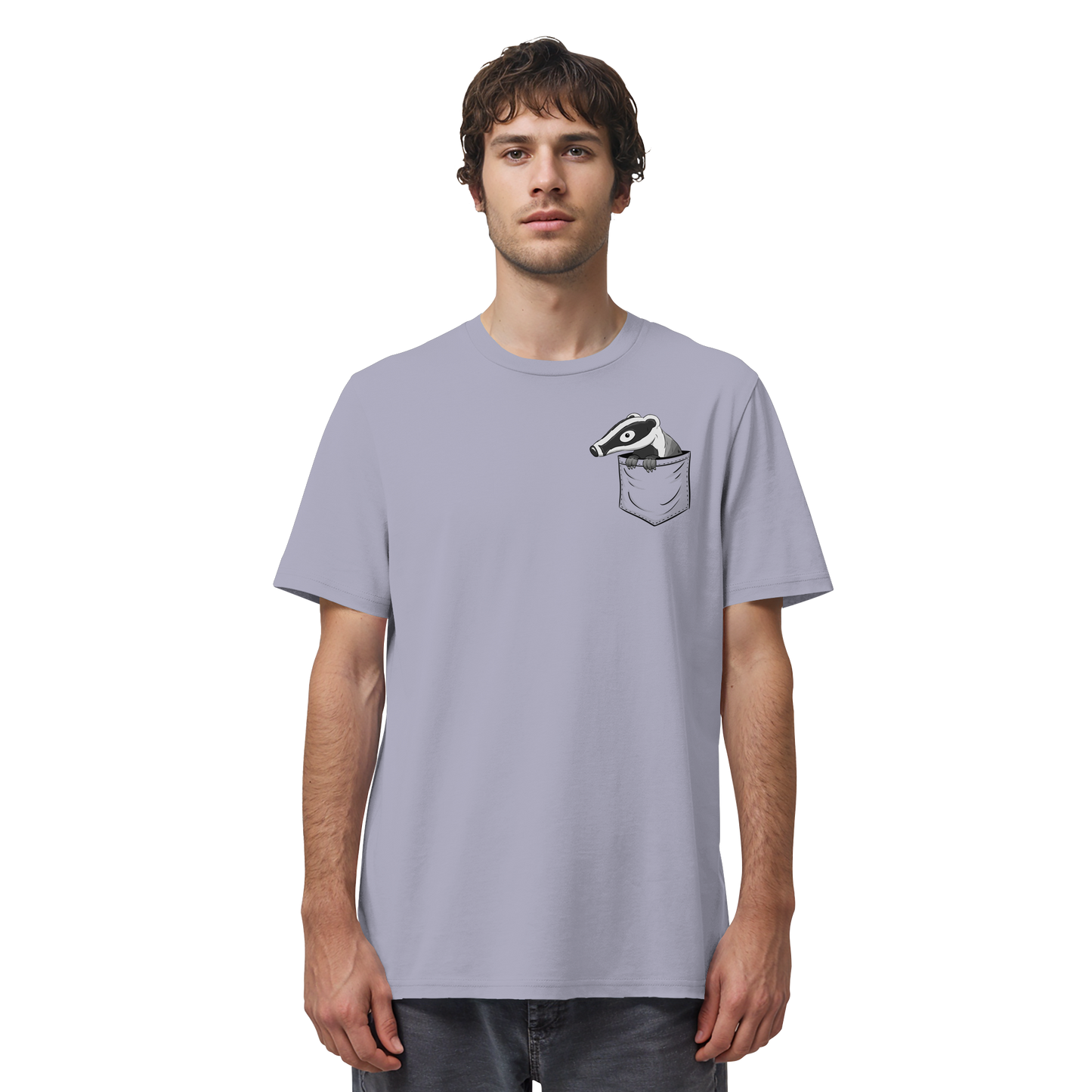 Lustig gemütlicher Dachs In der Tasche - Organic Shirt