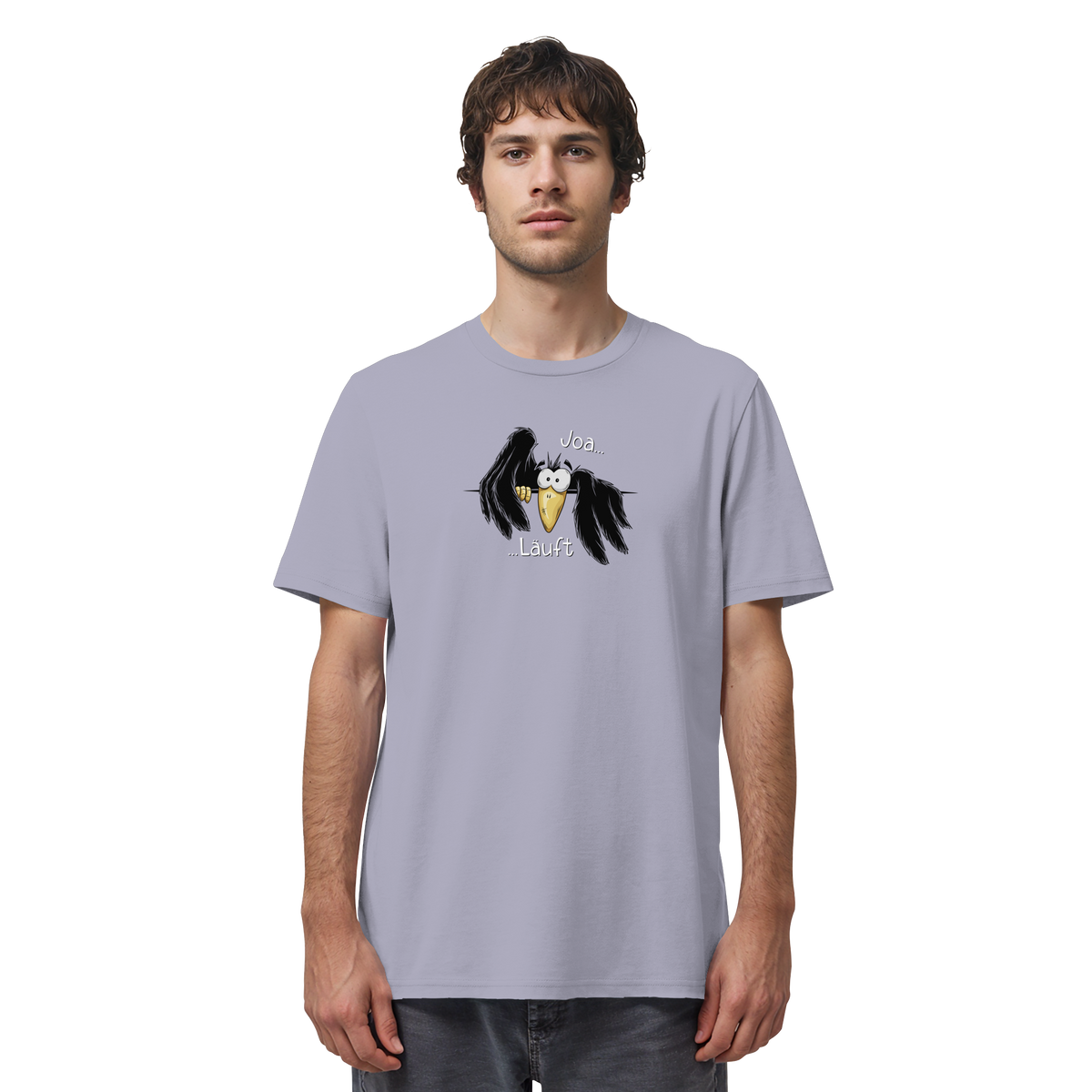 Joa Läuft Krähe gechillter Rabe - Organic Shirt