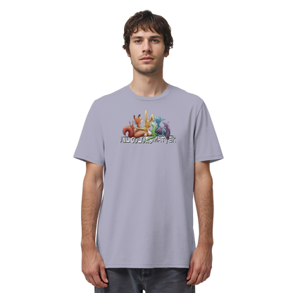 All Colors Matter! Regenbogen Tiere für Vielfalt - Organic Shirt