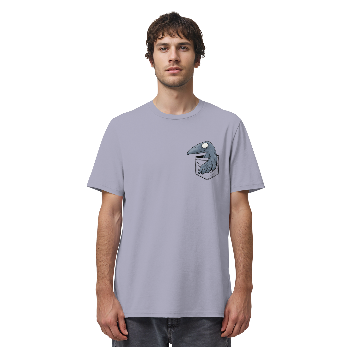 Grufti Rabe Krähe in der Tasche - Organic Shirt