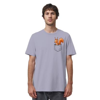 Lässiges Eichhörnchen In Tasche - Organic Shirt