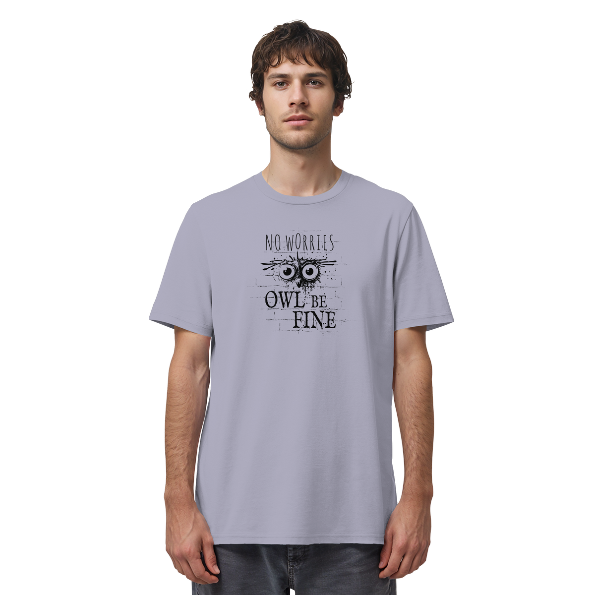 Owl Be Fine Street Art Eule - Organic Shirt