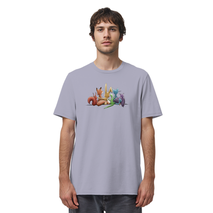 Regenbogen Tiere für Freundschaft, Toleranz und Vielfalt - Organic Shirt