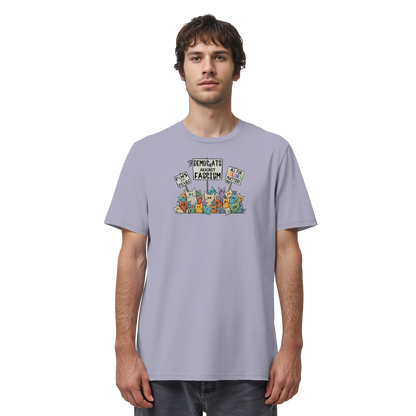 Demo-Katzen gegen Faschismus und für Vielfalt - Organic Shirt