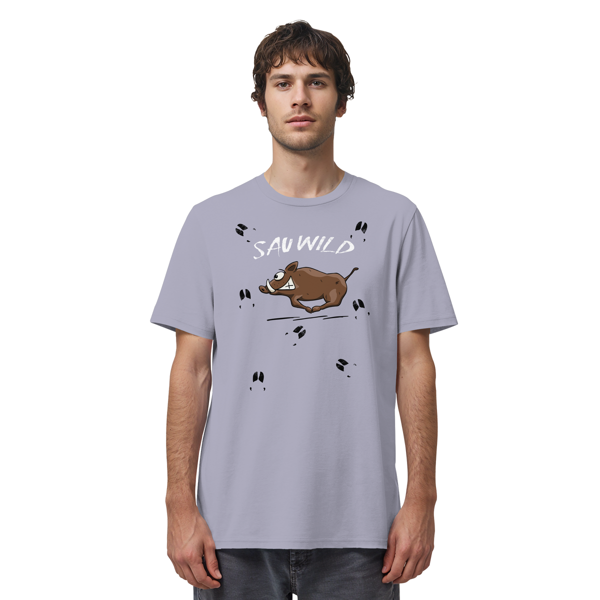 Sauwild wilde Sau | Wildschwein Keiler - Organic Shirt