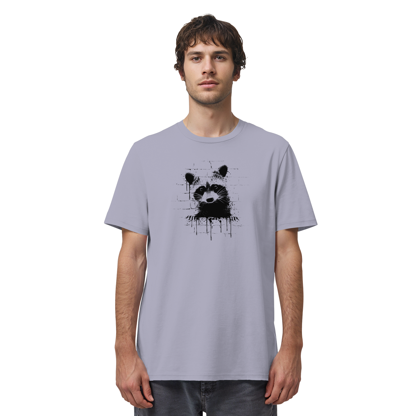 Funky Street Art Waschbär - Organic Shirt