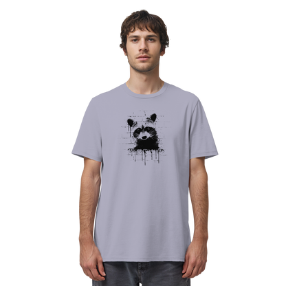 Funky Street Art Waschbär - Organic Shirt