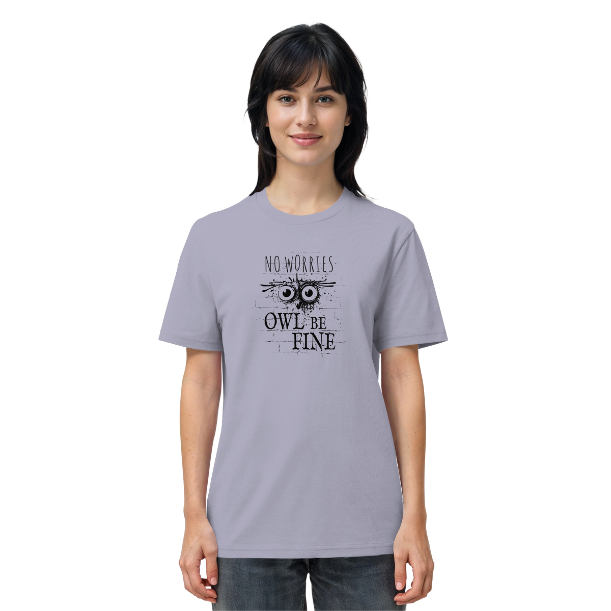 Owl Be Fine Street Art Eule - Organic Shirt