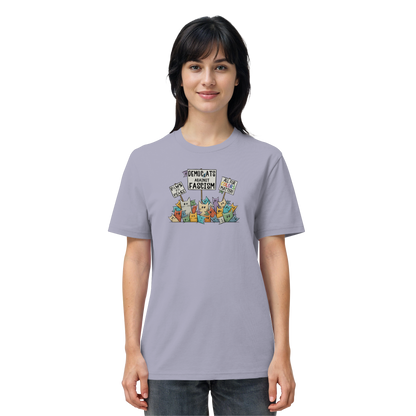 Demo-Katzen gegen Faschismus und für Vielfalt - Organic Shirt