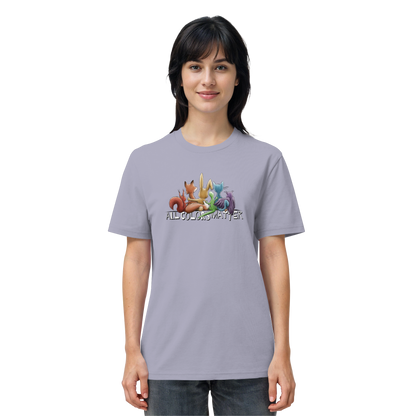 All Colors Matter! Regenbogen Tiere für Vielfalt - Organic Shirt