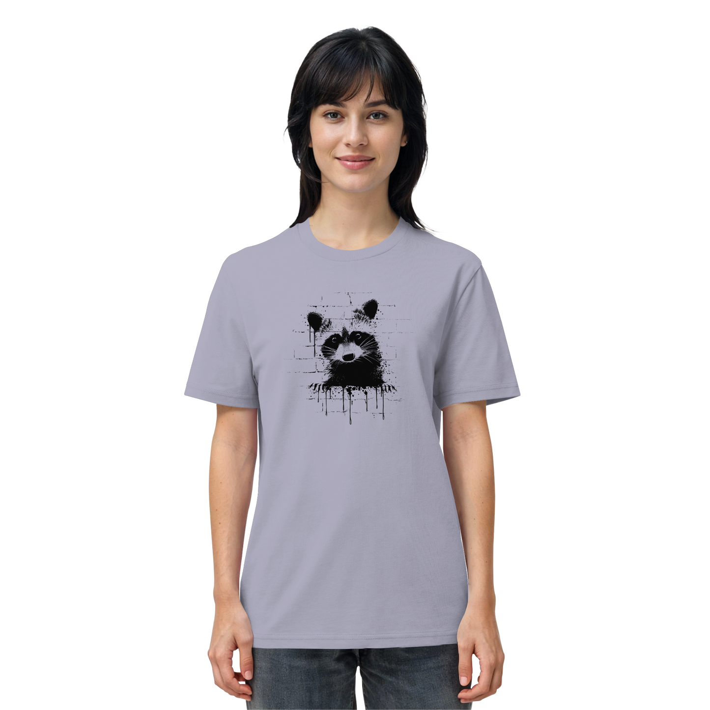 Funky Street Art Waschbär - Organic Shirt