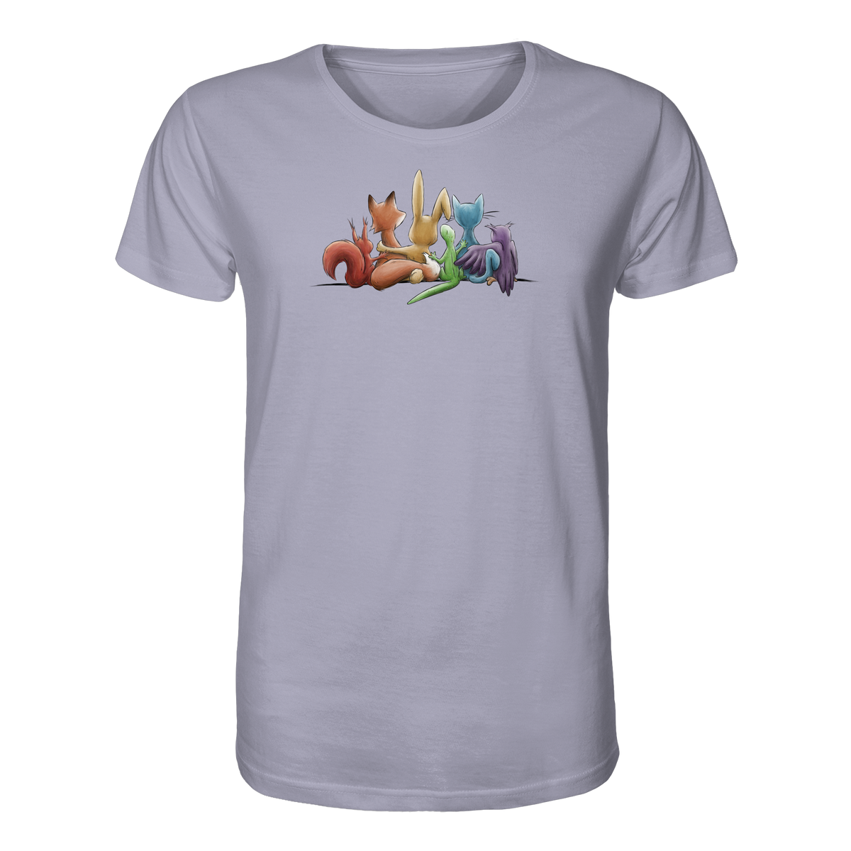 Regenbogen Tiere für Freundschaft, Toleranz und Vielfalt - Organic Shirt