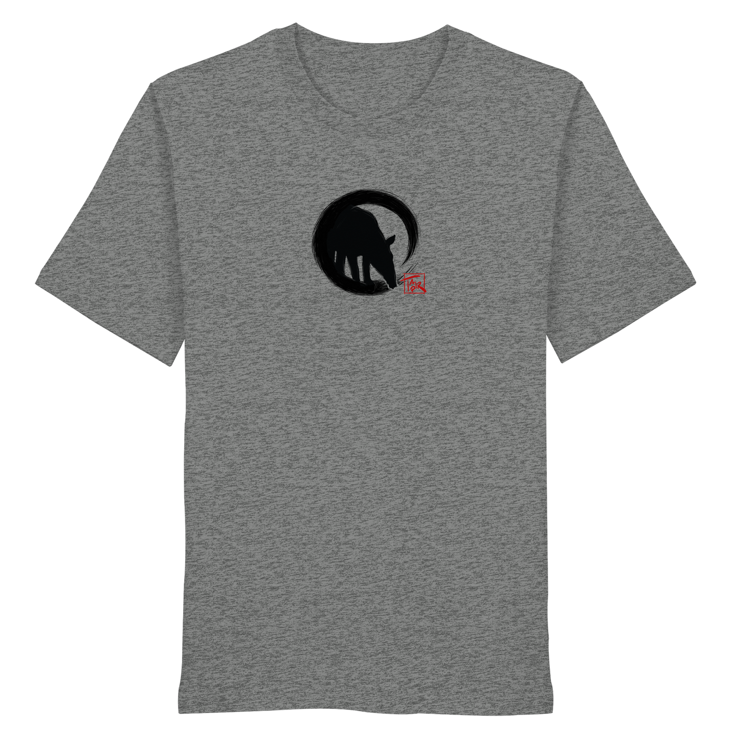 Zen Tapir im japanischen Enso Kreis - Organic Shirt