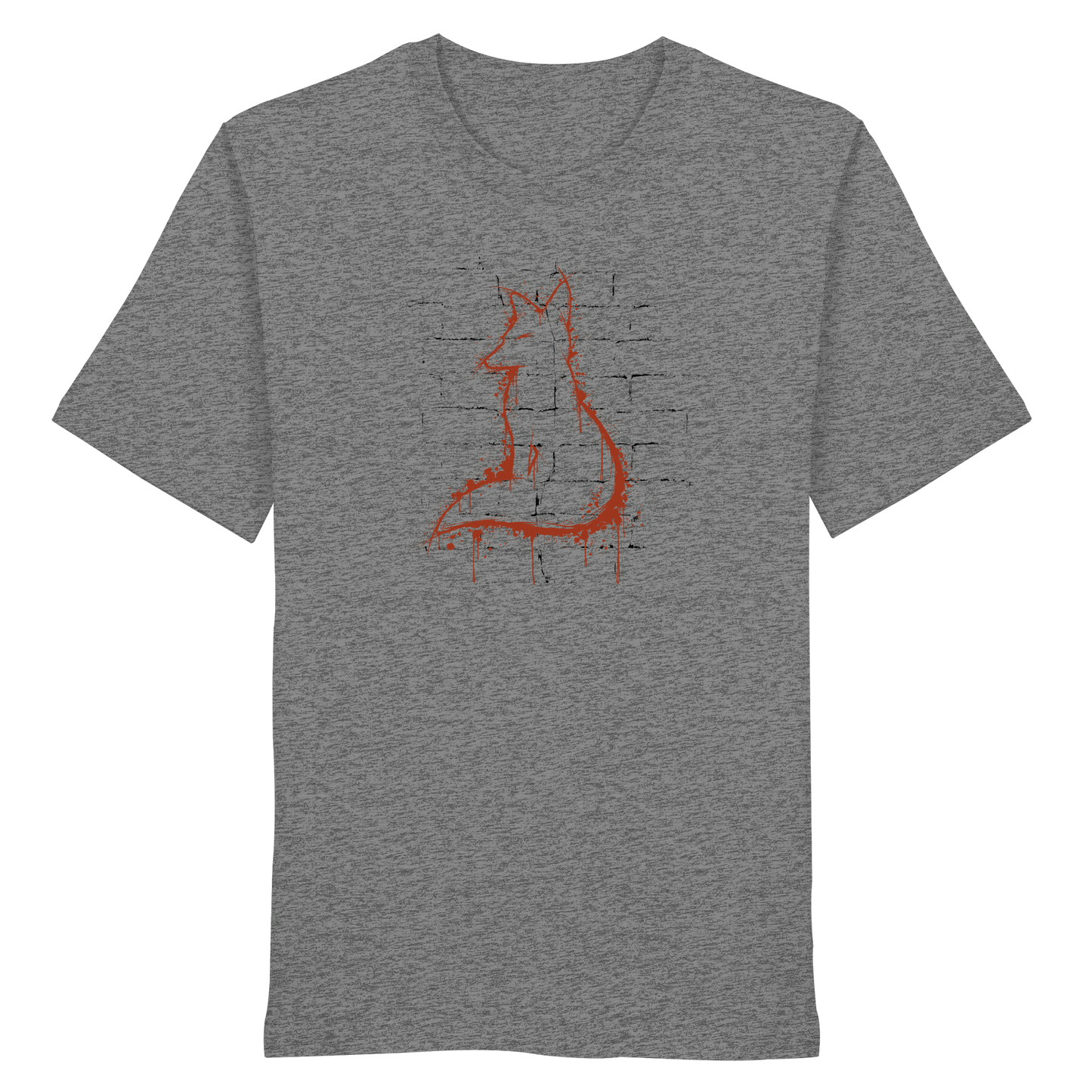 Street Art Fuchs Silhouette - Organic Shirt