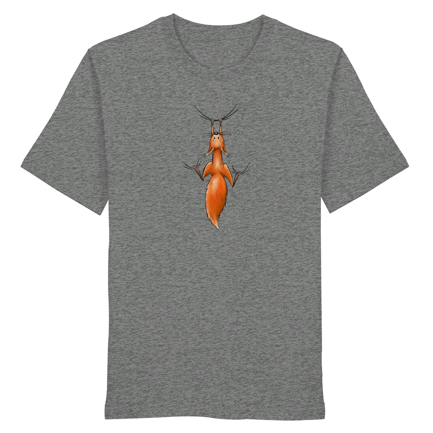 Rotes Eichhörnchen hängt ab - Organic Shirt