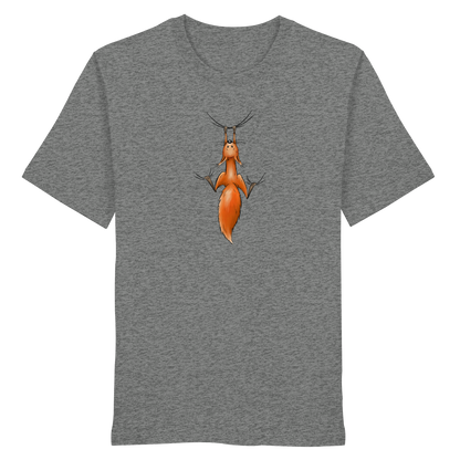 Rotes Eichhörnchen hängt ab - Organic Shirt